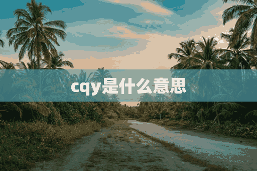 cqy是什么意思